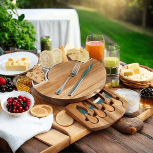 Cheese Cutting Charcuterie Board With Knife