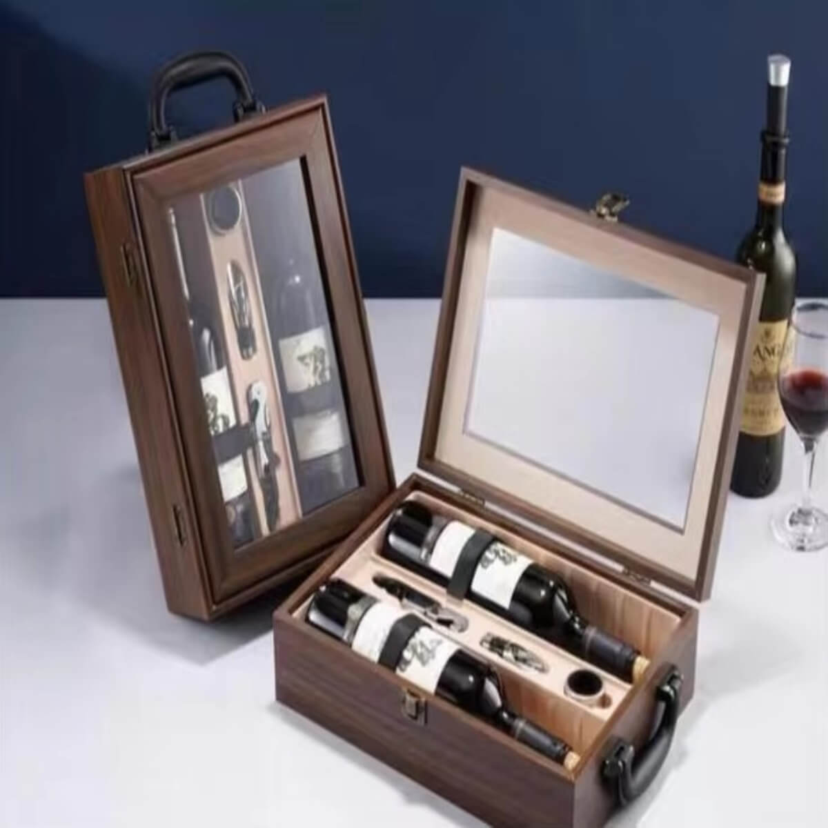 Antique Imitation Style Wine Box - 图片 4
